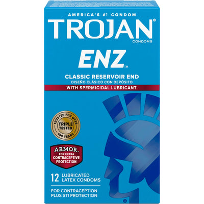 Trojan Premium Latex Condoms with Spermicidal Lubricant