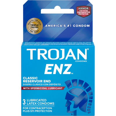 Préservatifs Trojan Enz avec lubrifiant spermicide