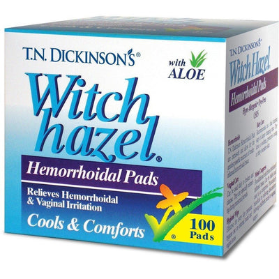 T.N. Dickinson’s Witch Hazel Hemorrhoidal Pads - 100 Count