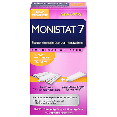 Monistat 7-Day Treatment Cream - Personal Lubricant Pack
