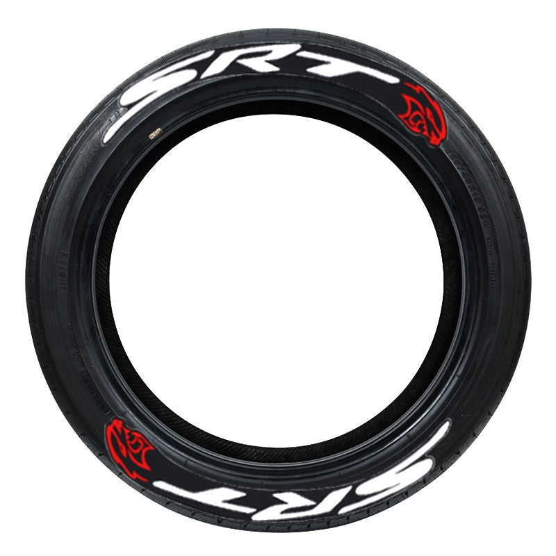 Car tire stickers tire letter stickers English letter 3D stickers - Korvel