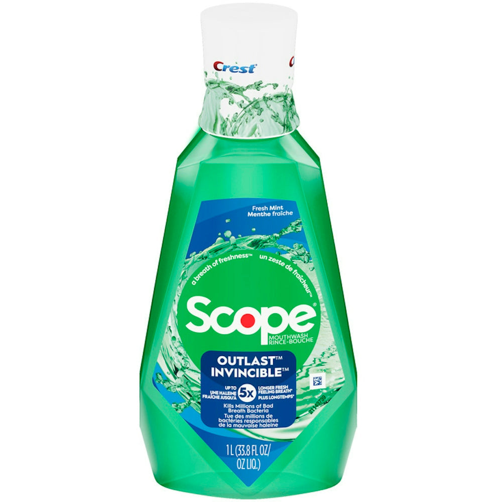 Crest Scope Outlast Mouthwash - Long Lasting Mint, 33.8 Oz