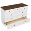 Solid Pine Murphy Bed Chest with Charging Station - Queen