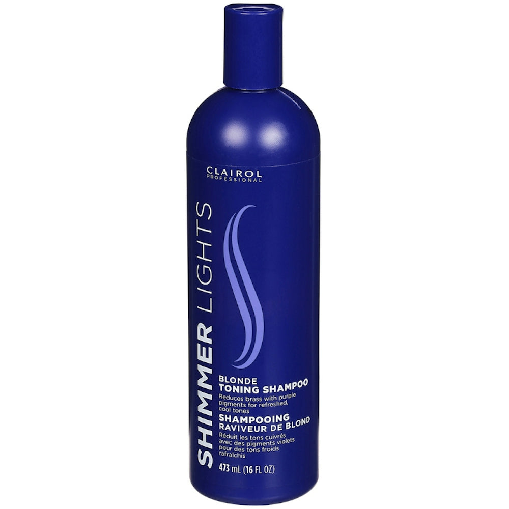 Shampoo tonifiant pour blond Clairol Professional Shimmer Lights, 16 oz
