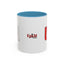 Taza de café con acento vibrante de EE. UU.
