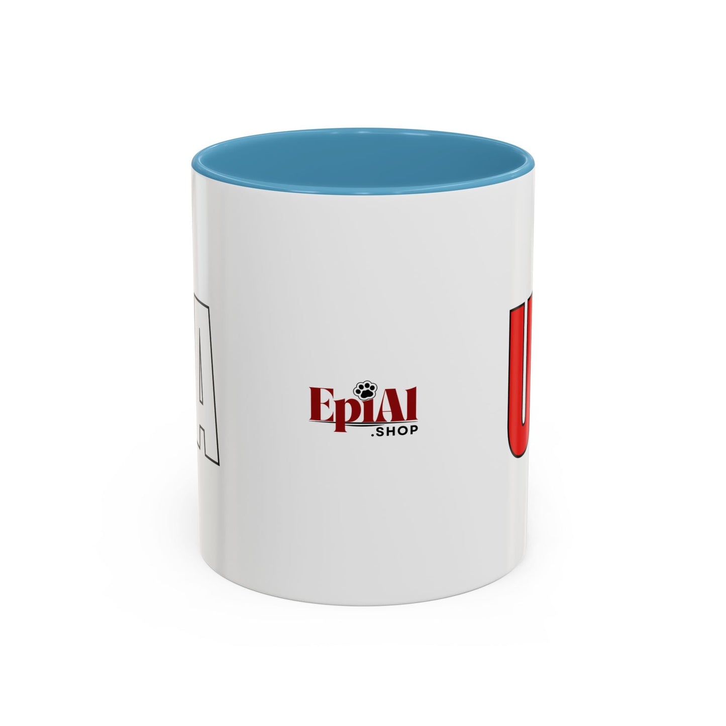 Taza de café con acento vibrante de EE. UU.