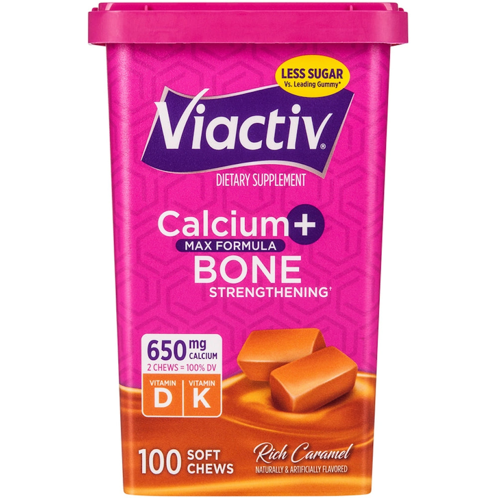 Viactiv Calcium Plus D Soft Chews - Caramel - 100ct