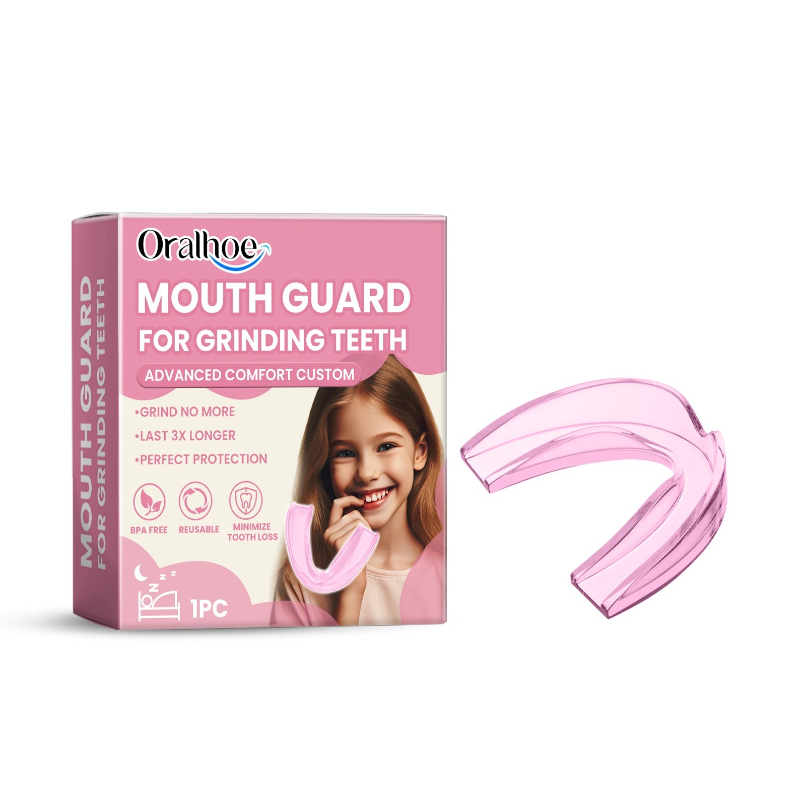 Children's Molar Mouthguard At Night Sleep Anti-Bite Molar Mouthguard Protects Children's Teeth - Korvel