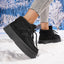 Fleece-Lined Women's Snow Boots with Thick Bottom
