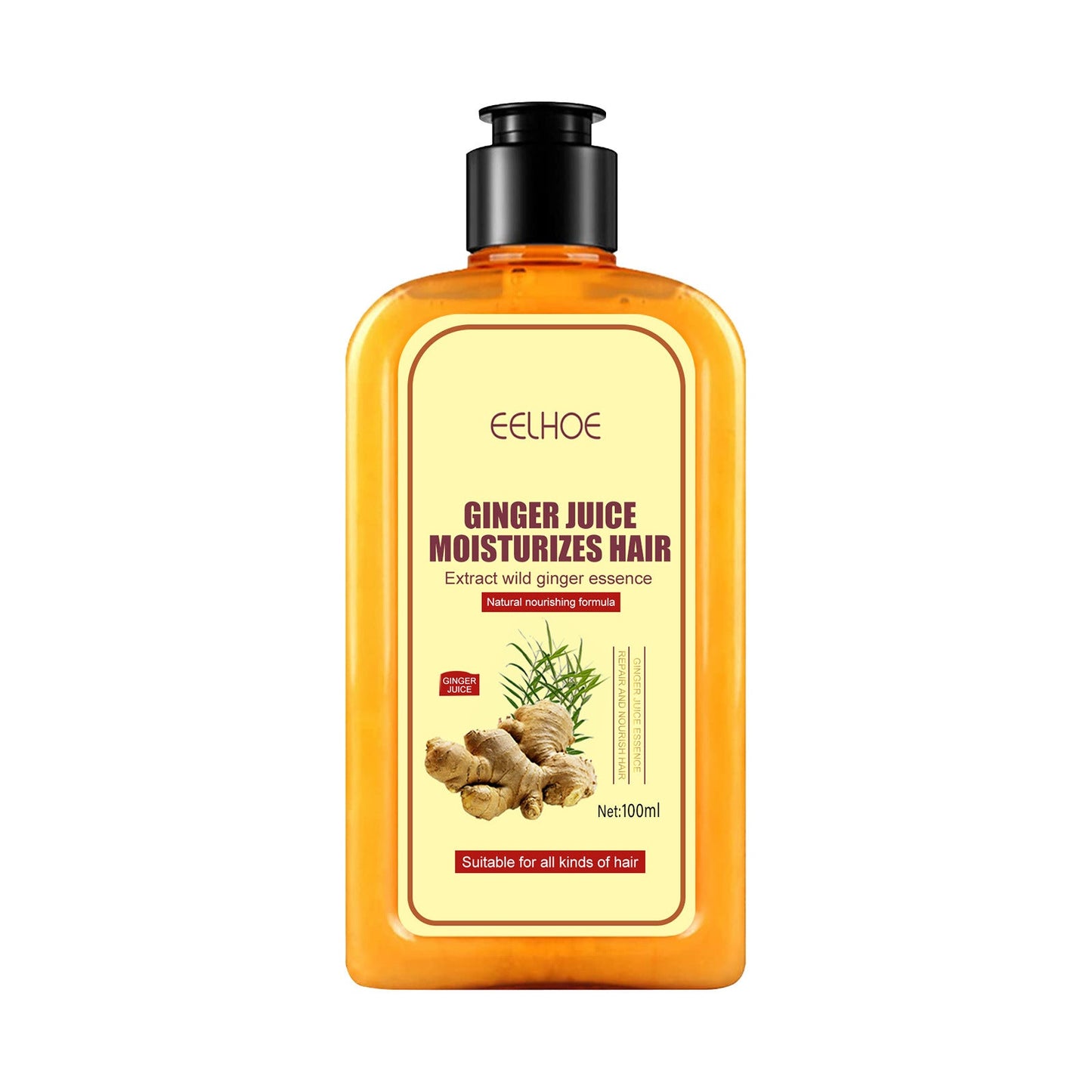 Ginger Juice Moisturizes Hair, Moisturizing And Repairing Hair Follicle Hair Strong Anti-Shampoos - Korvel