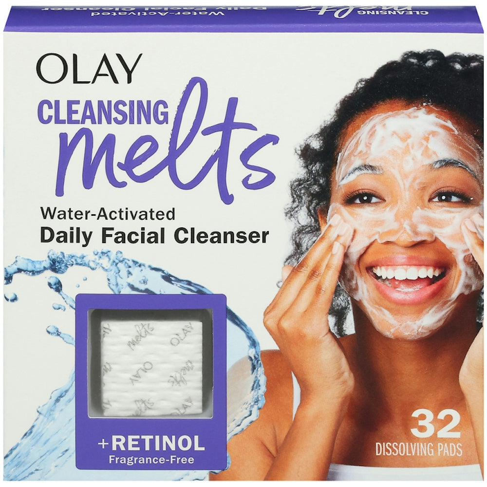 Olay Cleansing Melts Limpiador Facial con Retinol - 32 Contenido