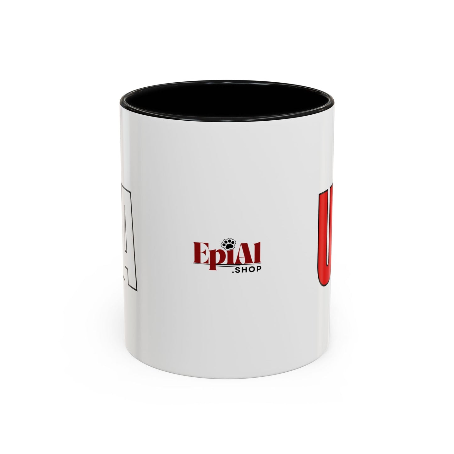 Taza de café con acento vibrante de EE. UU.