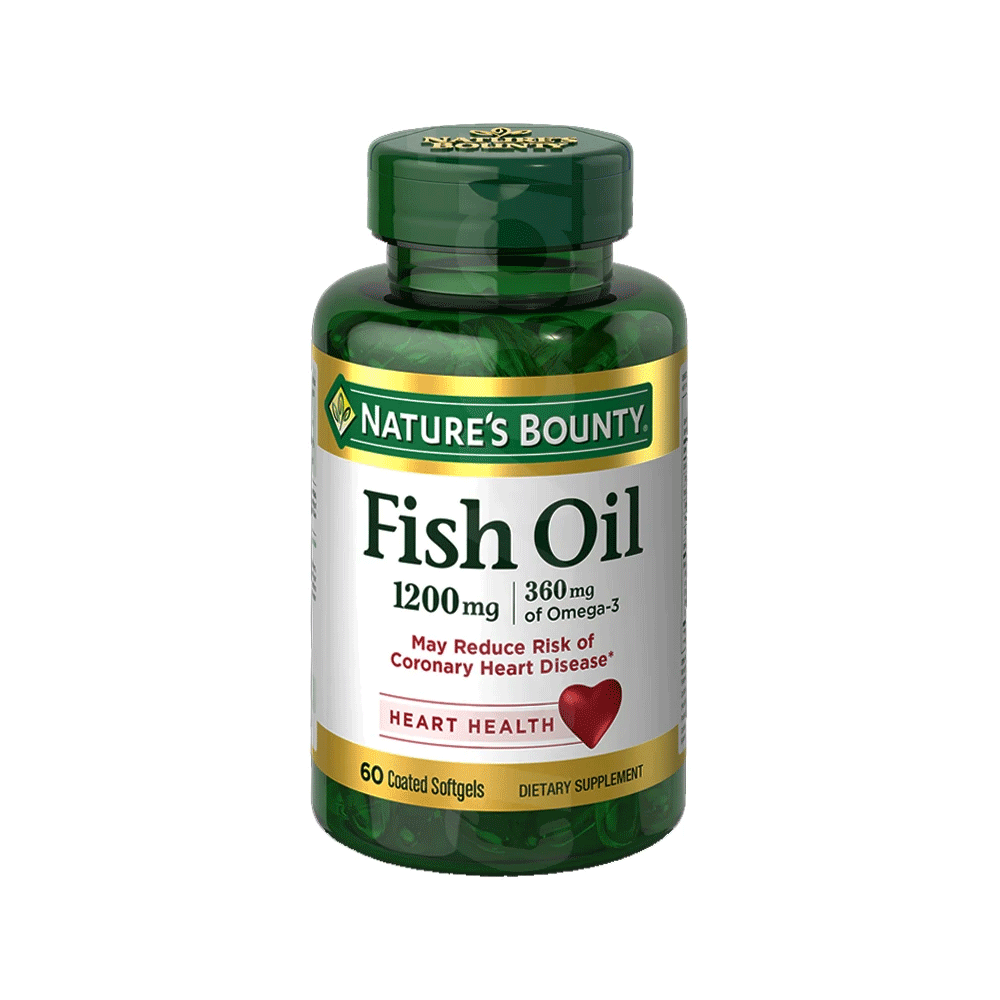 Huile de poisson sans odeur Nature's Bounty 1200 mg - 60 gélules molles