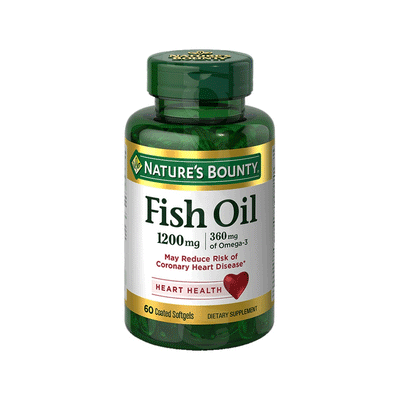 Huile de poisson sans odeur Nature's Bounty 1200 mg - 60 gélules molles