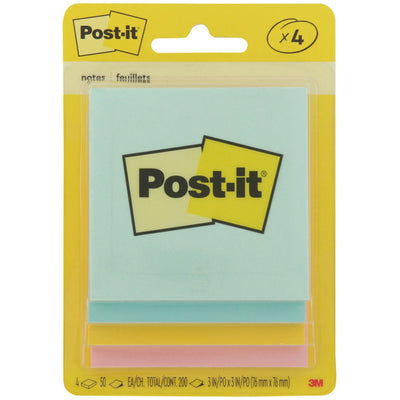 Post-it Notes Marseille - 4 Pads of 50 Sheets Each