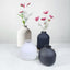 Elegant Matte Black Metal Vase for Home Decor