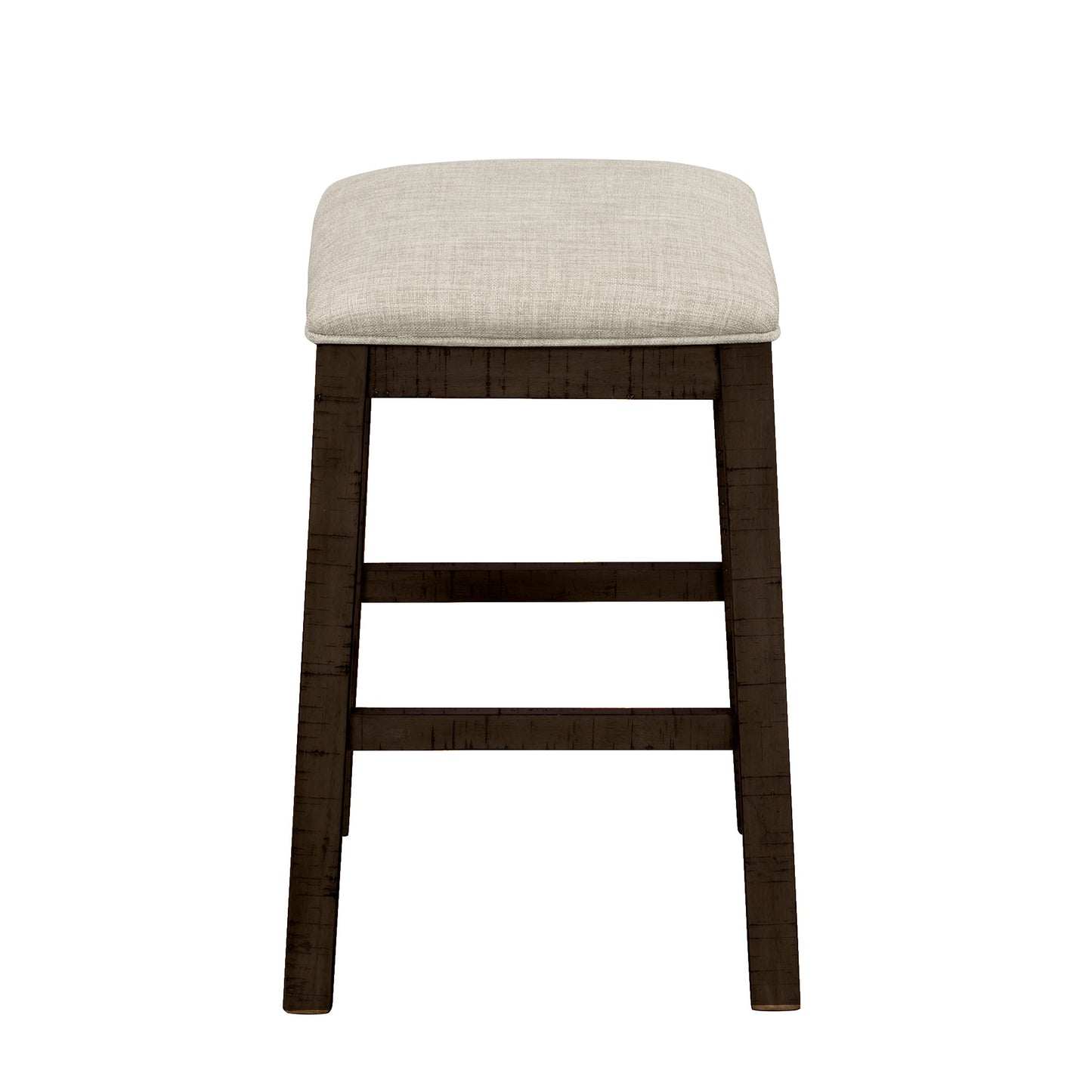 TOPMAX 4 Pieces Counter Height Table with Fabric Padded Stools, Rustic Bar Dining Set with Socket, Brown - Korvel
