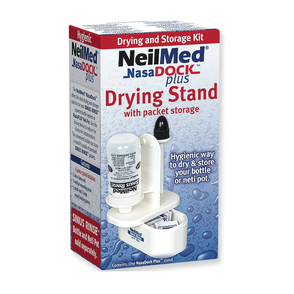 Soporte de Secado NeilMed NasaDock Plus para Sistemas de Lavado Nasal