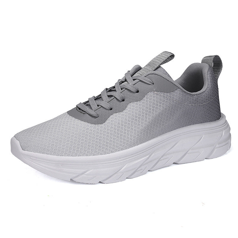 Men's Breathable Platform Sneakers for Travel and Sports