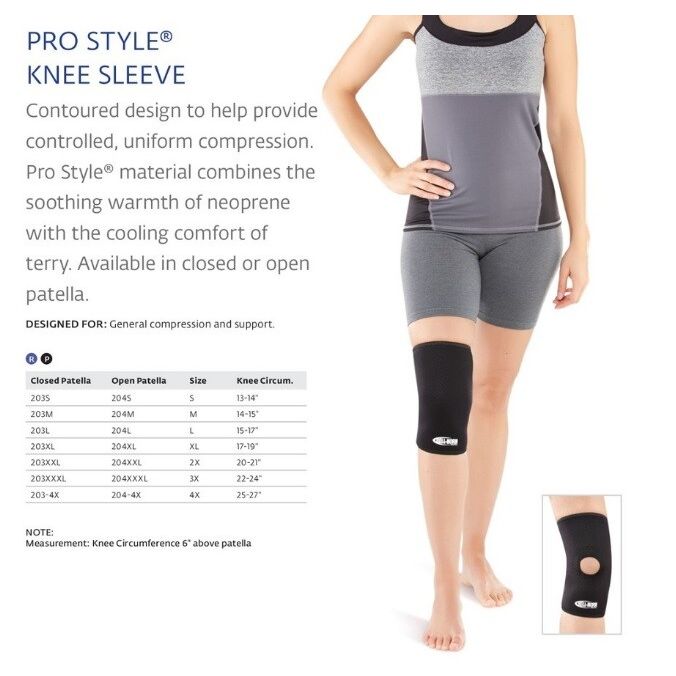 Manchon de genou ProStyle Open Patella Bell-Horn - Grand