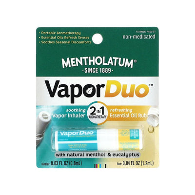 Mentholatum Vapor Duo: 2-in-1 Inhaler & Essential Oil Rub