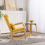 Rocking Chair Upholstered Fabric Rocking Armchair Indoor with High Backrest Glider Chairs and Lumbar Pillow for Living Room - Korvel