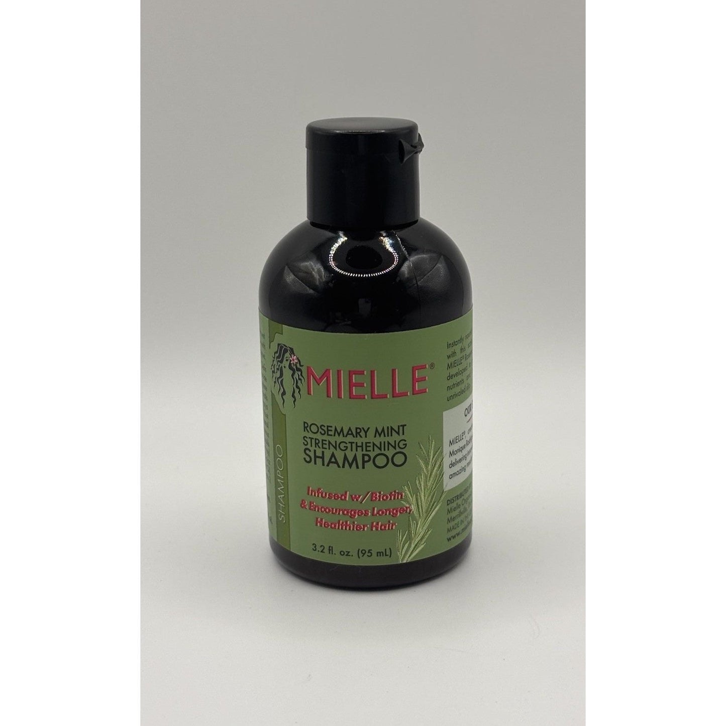 Champú Fortalecedor de Romero y Menta de Mielle Organics - Tamaño de Viaje 95ml