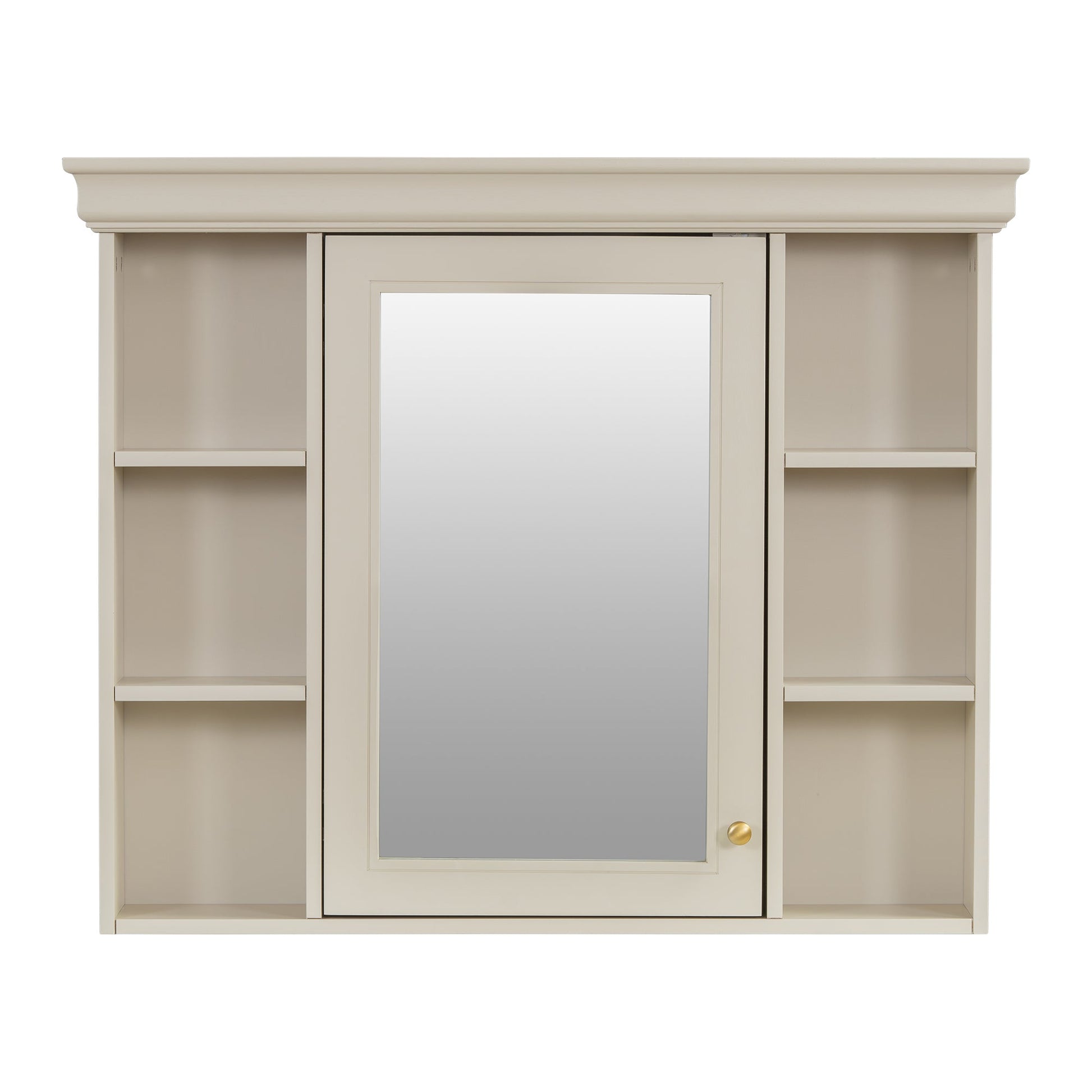 35'' x 28'' Blue Wall Mounted Bathroom Storage Cabinet with Mirror Door, Modern Bathroom Wall Cabinet with Mirror - Korvel
