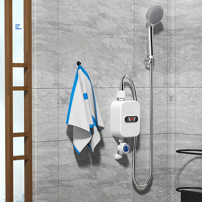 220V/110V 3500W instant electric water heater fast heating mini small electric kitchen treasure thermostatic shower shower set - Korvel
