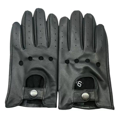 Men's leather gloves anti slip sports driving and outdoor cycling leather gloves - Korvel