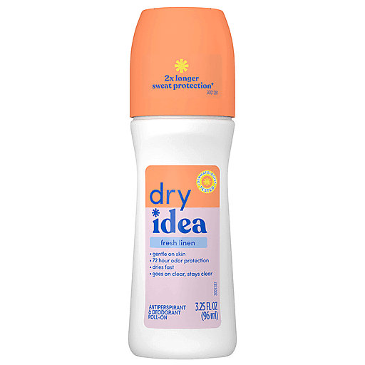 Desodorante y Antitranspirante Dry Idea, Roll On, Fresh en Polvo 3.25 Fl Oz