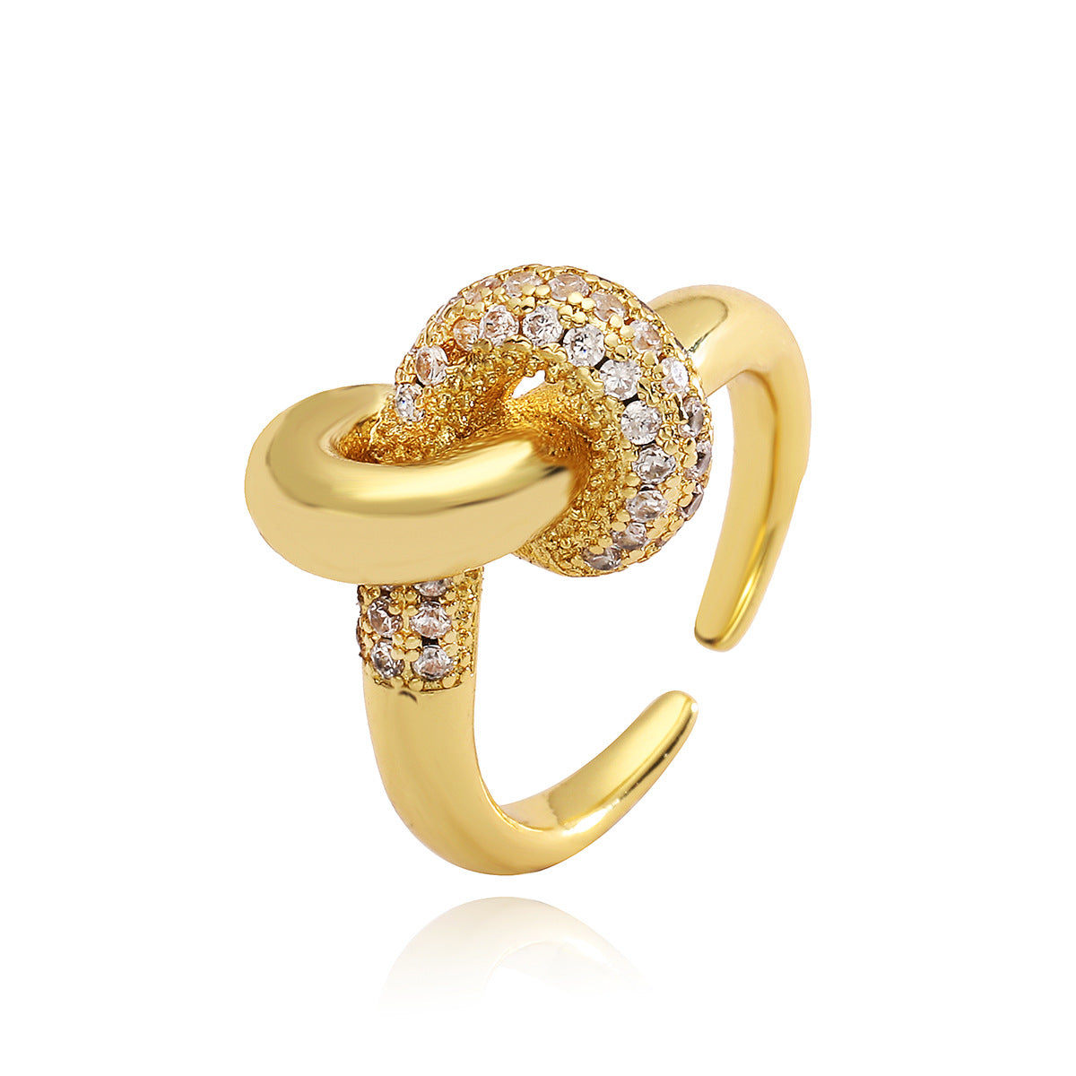 Anillo Ajustable Geométrico de Lujo para Mujeres