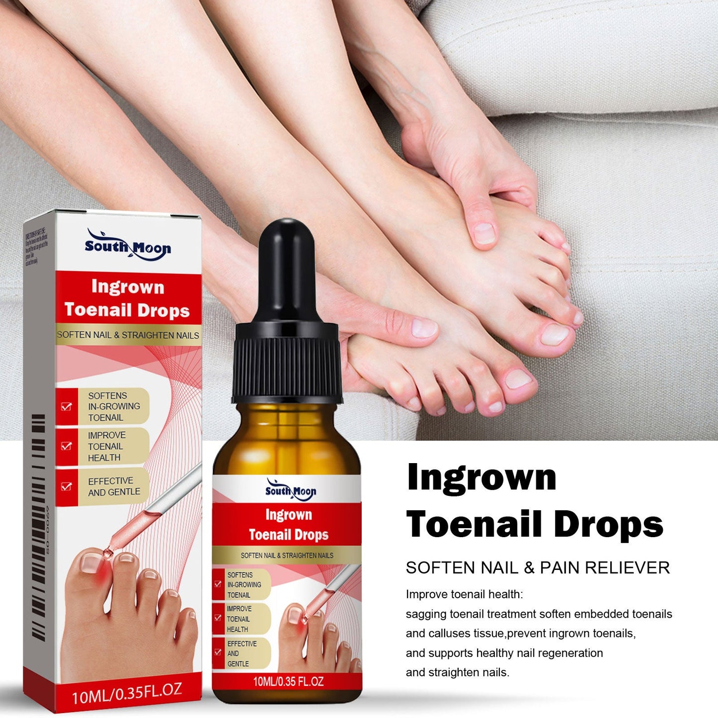 Toenail Repair Essence Moisturizes, Restores And Cleanses Foot Nails And Brightens With Essential Oil - Korvel