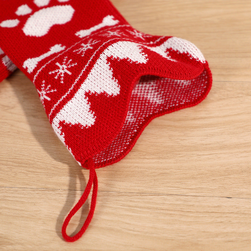 Christmas Decorations Bone Socks Bone Christmas Socks Pendants Christmas Decorations Candy Gift Bags - Korvel