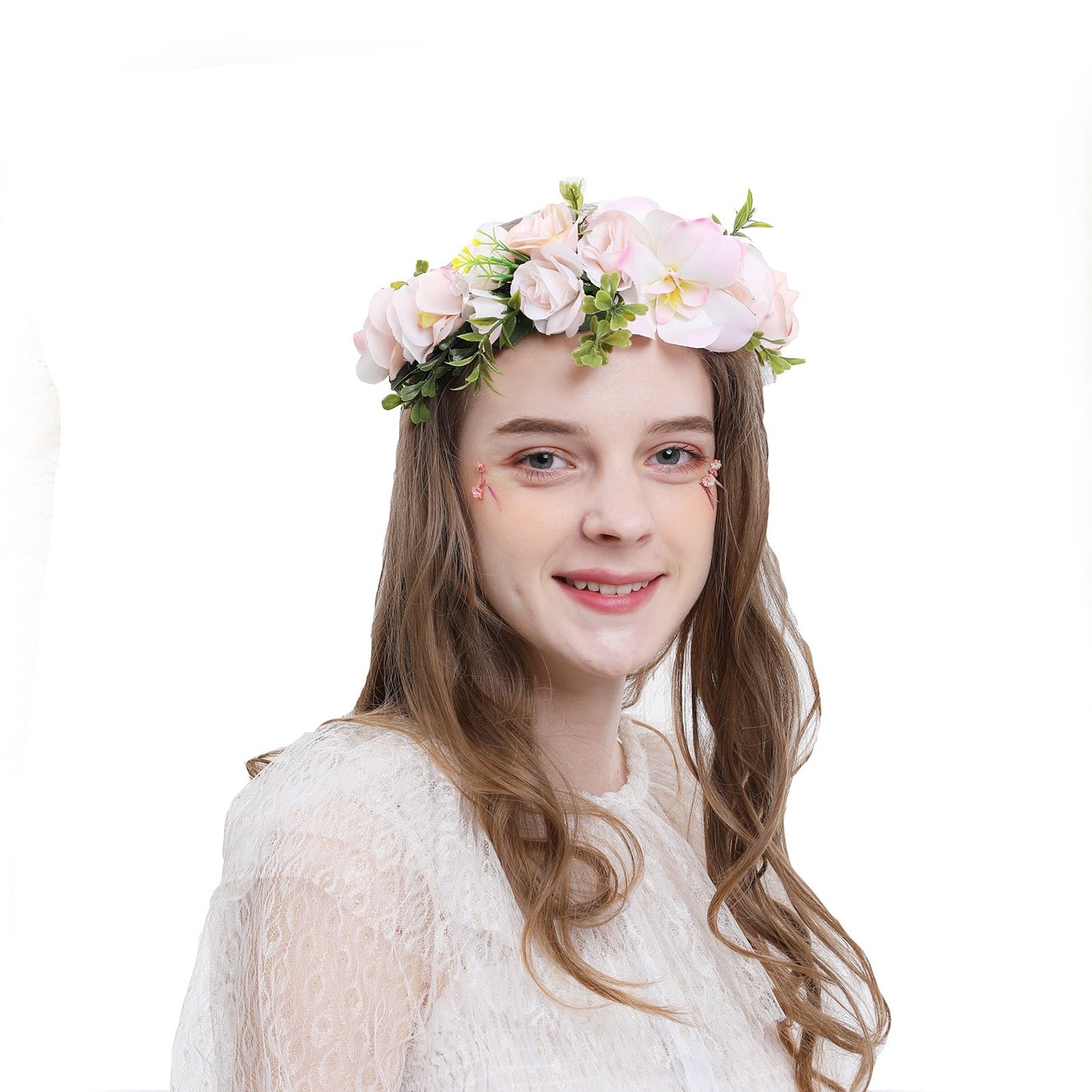 Hawaiian Vacation Wreath Headwear Beautiful Bridal Hairbands Wedding Hair Accessories Headwear Wreath - Korvel