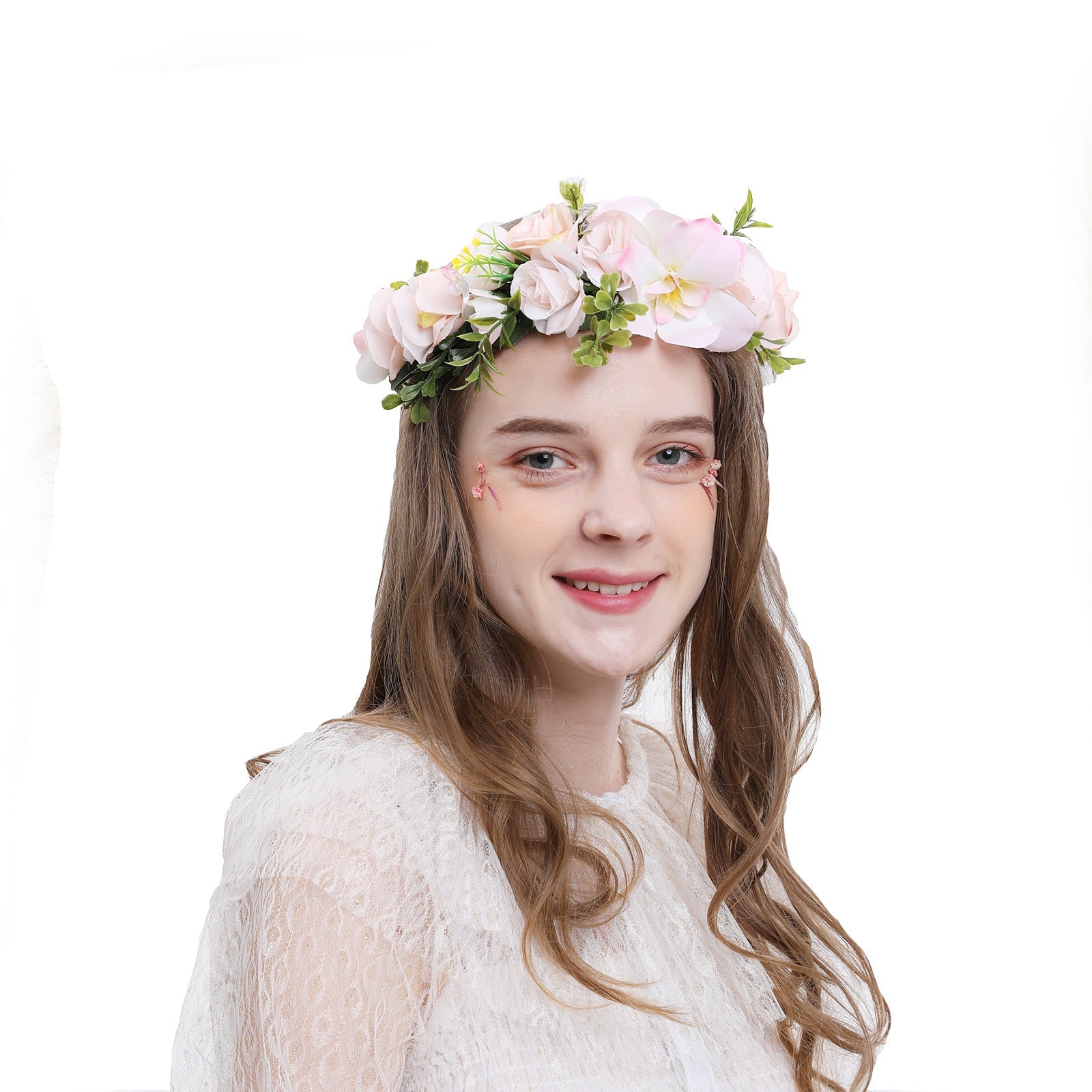 Hawaiian Vacation Wreath Headwear Beautiful Bridal Hairbands Wedding Hair Accessories Headwear Wreath - Korvel