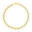 14k Yellow Gold High Polish Compressed Cable Link Bracelet