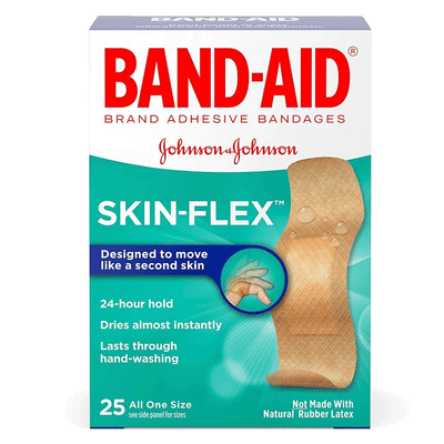 Band-Aid Brand Skin-Flex Adhesive Bandages – 25 Count