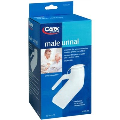 Carex Male Urinal with Snap-On Lid