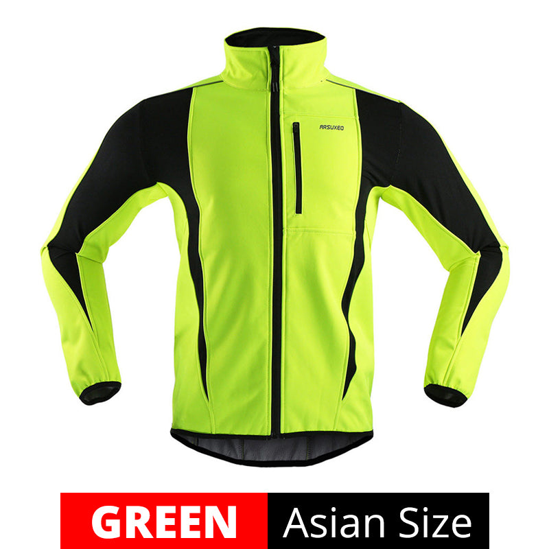Premium Fleece Three-Layer Cycling Jacket