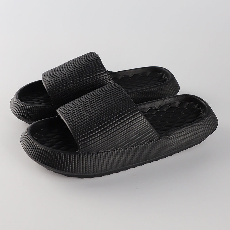 Chaussons d'été en EVA avec motif en losange - Chaussures d'intérieur pour femmes
