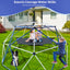 10FT Climbing Dome for Kids Jungle Gym Apply To Park Dome Climber With Hammock Playground Equipment - Korvel
