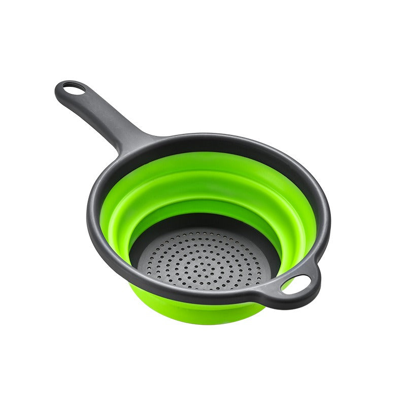 Retractable Long Handle Drainage Basket for Fruits & Vegetables