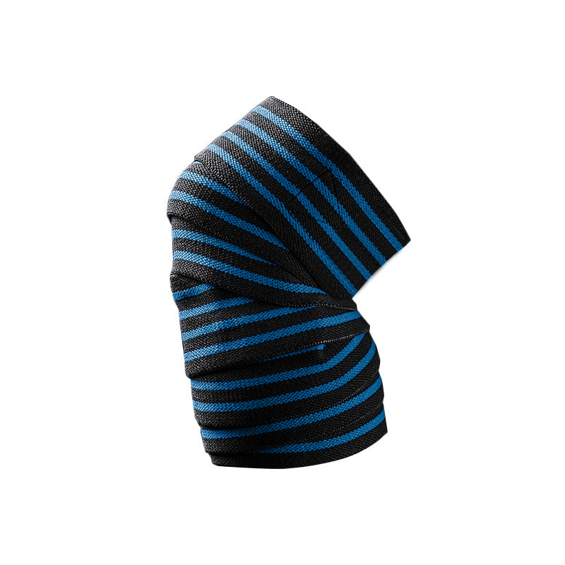 Sports and fitness knee pads for men deep squats elastic bandages strength lifting wrapped leggings knee protection gym cycling - Korvel