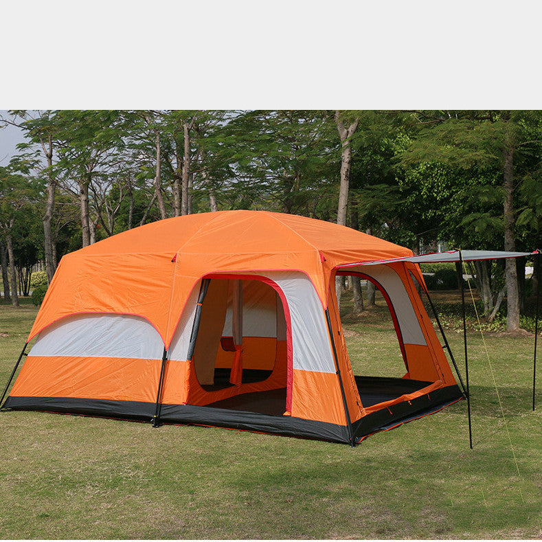 Tente de camping de luxe pour plusieurs personnes, imperméable