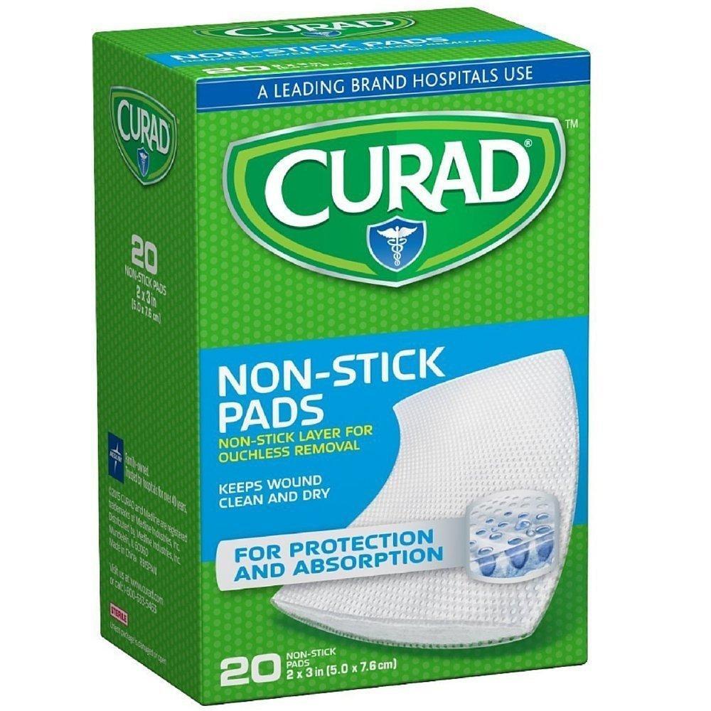 Compresas No Adhesivas Curad 2 x 3 Pulgadas - 20 Contenido
