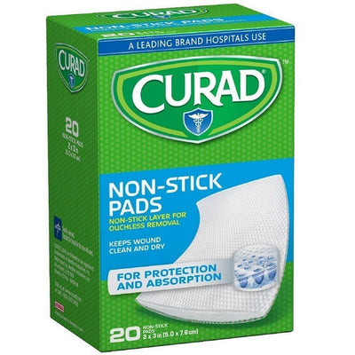 Curad Non-Stick Pads 2 x 3 In - 20 Count
