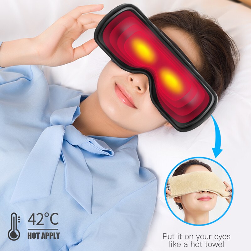 Masajeador de Ojos Bluetooth Premium con Calor y Música