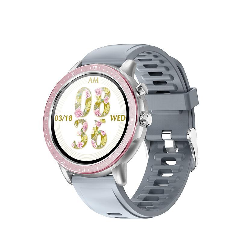 Montre intelligente unisexe élégante avec moniteur de fréquence cardiaque et design étanche