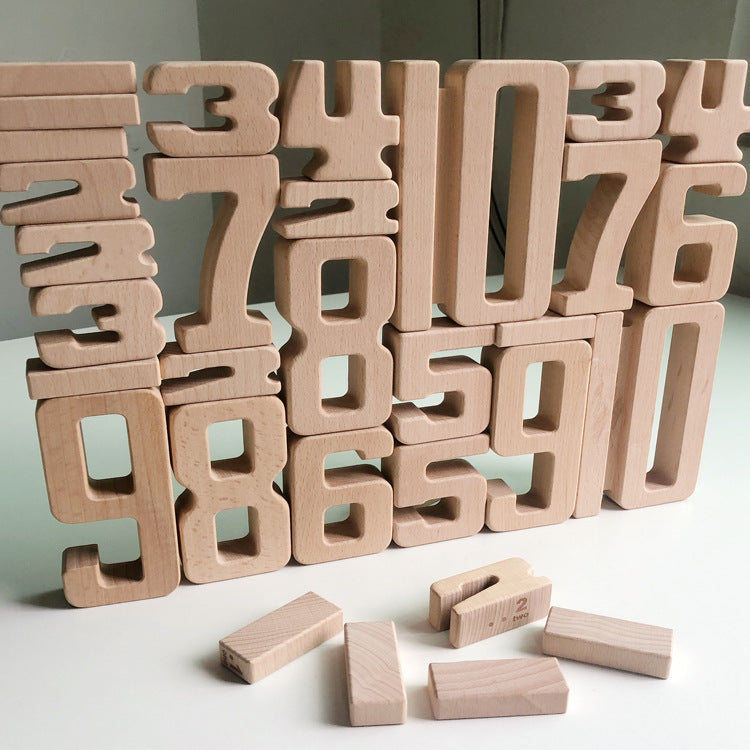 Montessori Early Education Digital Building Blocks Children's Cognitive Digital Building Educational Kindergarten Toys - Korvel